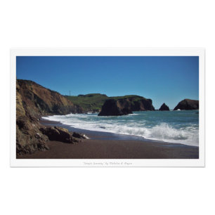 "Eenvoudige sereniteit", Beach Landscape Photograp Foto Afdruk