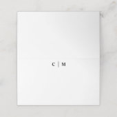 Eenvoudige Serif Classic  bruiloft (Buitenkant ongevouwen)