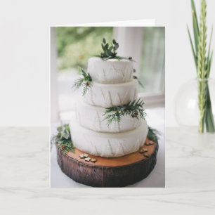 Eenvoudige Shabby Chic Lifestyle Huwelijksgroet Kaart