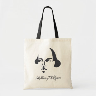 Eenvoudige Shakespeare met handtekening Tote Bag