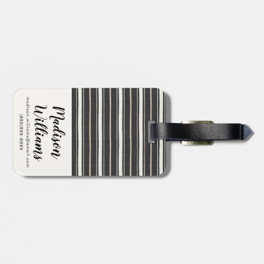 Eenvoudige signaleringsstap twee bagagelabel (Achterkant horizontaal)