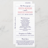 Eenvoudige Silhouetten Programma Rack Kaart (Voorkant / Achterkant)