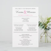 Eenvoudige Silhouettes Wedding Program Flyer-CATS (Staand voorkant)