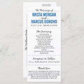 Eenvoudige Silhouettes Wedding Program Rack Kaart- Programma (Voorkant / Achterkant)