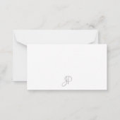 Eenvoudige Sjabloon handgeschreven monogram (Achterkant)