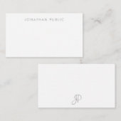 Eenvoudige Sjabloon handgeschreven monogram (Voorkant / Achterkant)