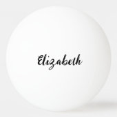 Eenvoudige Sjabloon Script-tekst in wit en zwart Pingpongballen (Achterkant)