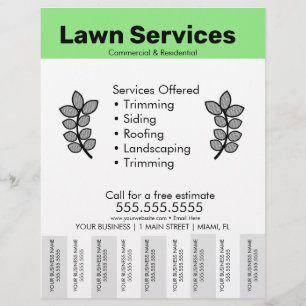 Eenvoudige Sjabloon van Lawn Services Foto van bro Flyer