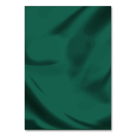 Eenvoudige smaragdgroene en gouden schrift bruilof kaart (Achterkant)