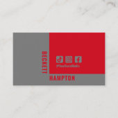 Eenvoudige sociale media QR-code Visitekaartje (Voorkant)