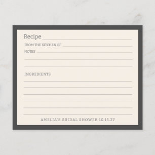 Eenvoudige Soft Black Border gepersonaliseerde rec