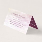 Eenvoudige Soft Cloud, moderne dubbele loyaliteit Visitekaartjes (Achterkant)