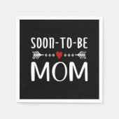 Eenvoudige Soon-to-be Mom Moederdag | Papieren Ser Servet (Voorkant)