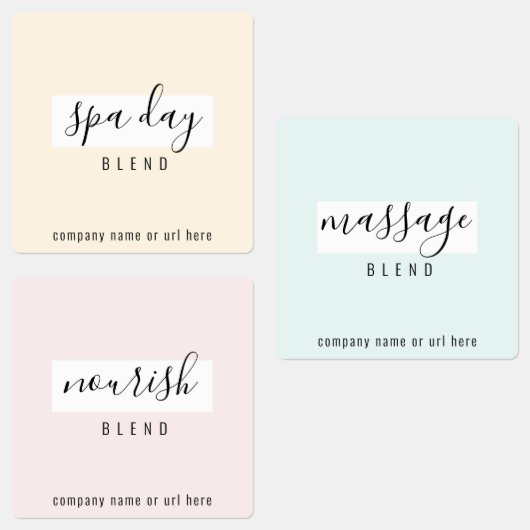 Eenvoudige Spa Essential Oil Roller-flesetiketten Labels (Groep)