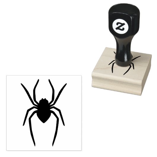 Eenvoudige spin insecteninsect bug silhouet vorm 	rubberstempel (Gestempeld)