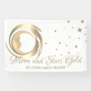 Eenvoudige Spirituele toekomstige tarotlezer Stars Spandoek