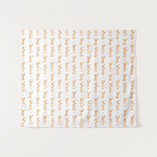 Eenvoudige stap en herhaal aangepaste banner voor  wandkleed (Voorkant (horizontaal))