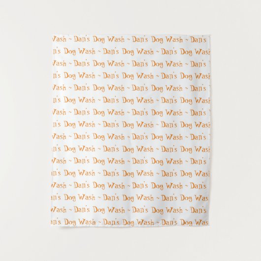 Eenvoudige stap en herhaal aangepaste banner voor  wandkleed (Voorkant)