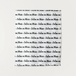 Eenvoudige Stap en Herhaal Kleinbedrijf Aangepast Wandkleed