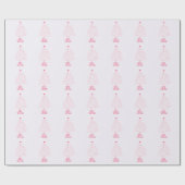 Eenvoudige Star Tree Mid Mod Vrolijk Kerstfeest Cadeaupapier (Vlak)