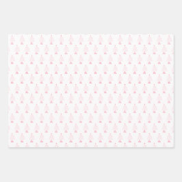 Eenvoudige Star Tree Mid Mod Vrolijk Kerstfeest Inpakpapier Vel