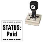 Eenvoudige "STATUS: betaald" Rubberstempel Rubberstempel (Gestempeld)