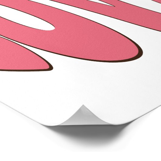 Eenvoudige, stedelijke, moderne, koele design Love Poster (Hoek)