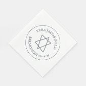 Eenvoudige ster van David Custom B'nai Bat Bar Mit Servet (Hoek)