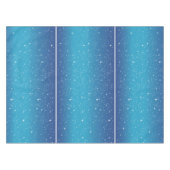 Eenvoudige sterren op blauwe gradiëntachtergrond tafelkleed (Voorkant (Horizontaal))