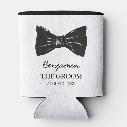 Eenvoudige  stijl aangepaste bruidebruideweddensch blikjeskoeler (Achterkant)