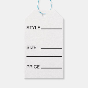 Eenvoudige Stijl Prijs Grootte Cadeaulabel
