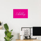 EENVOUDIGE STIJLVOLE MODERNE ELEGANTE FAMILIE BABY POSTER (Thuiskantoor)