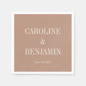 Eenvoudige stijlvolle Elegant Coca Custom Names We Servet (Voorkant)