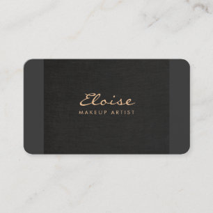 Eenvoudige stijlvolle en minimale zwarte vormgevin visitekaartje