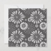 Eenvoudige stijlvolle Floral slaat de datum op Save The Date (Achterkant)