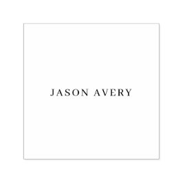 Eenvoudige stijlvolle gedrukte serienaam Modern Zelfinktende Stempel