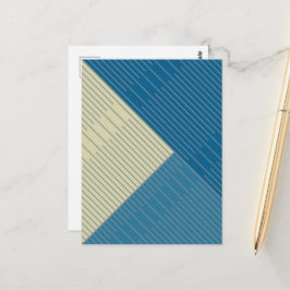 Eenvoudige stijlvolle lijnen 2 briefkaart