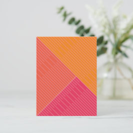 Eenvoudige stijlvolle lijnen 2 briefkaart