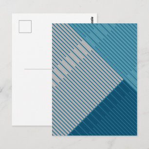 Eenvoudige stijlvolle lijnen briefkaart