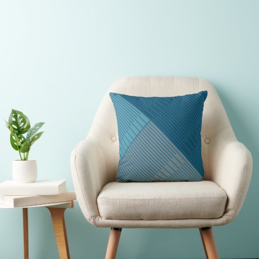 Eenvoudige stijlvolle lijnen kussen (Stoel)