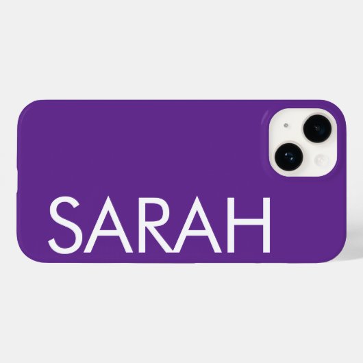 Eenvoudige stijlvolle moderne klassieke naam Dark  Case-Mate iPhone Case (Achterkant (horizontaal))