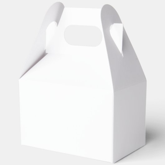 Eenvoudige stoffige blauwe Monogram Crest bruiloft Bedankdoosjes (Achterkant)