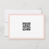 Eenvoudige stomproze dank u de logo qr-code van he bedankkaart (Achterkant)
