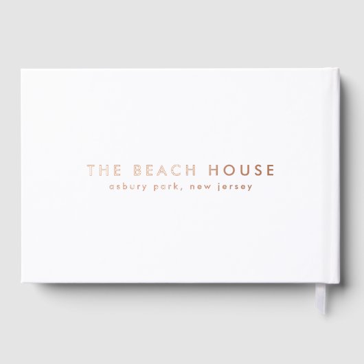 Eenvoudige strandverhuur Home Welkom Gastenboek (Achterkant)