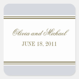 Eenvoudige Streep Franse Blauwe Sticker