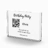 Eenvoudige streepjescode van de verjaardagswebsite fotoblokken (Rechts)