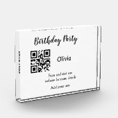 Eenvoudige streepjescode van de verjaardagswebsite fotoblokken (Links)