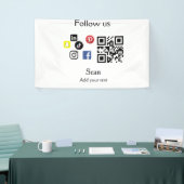 Eenvoudige streepjescode van de website van het be spandoek (Beurs)