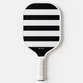 Eenvoudige strepen, elke kleur, aangepaste monogra pickleball paddle (Achterkant)