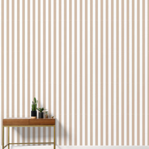 Eenvoudige strepen - Taupe Behang